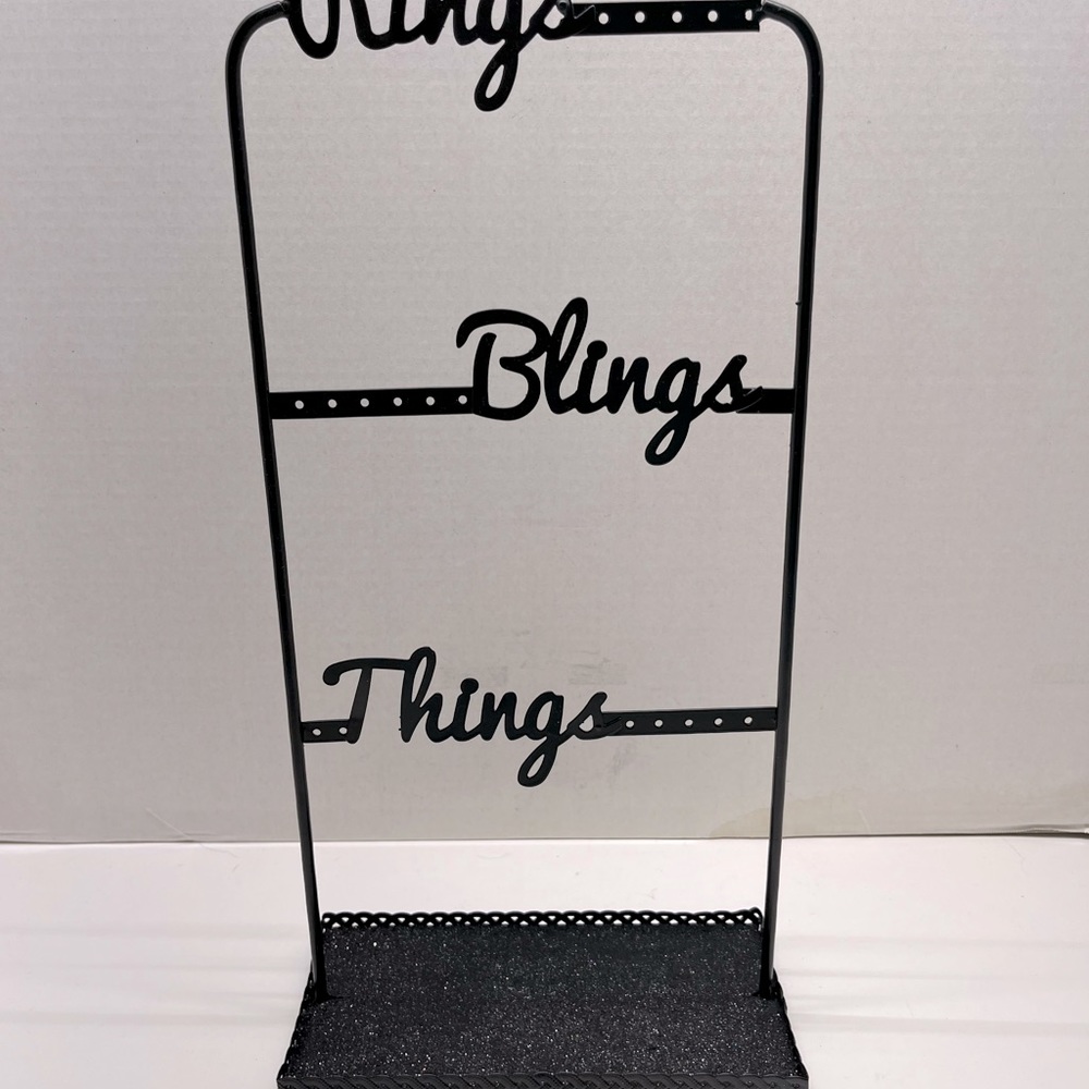 METAL BLACK JEWELRY DISPLAY